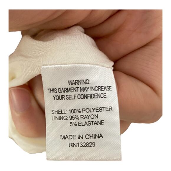 Song of Style Jude Zebra Print Halter Midi Dress Open Back Slit Tan Ivory Size S - Picture 12 of 12